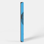 Engel Schwarz-Blau-Design iPhone Hülle (Rechte Seite)