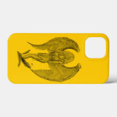 Engel - Schwarz-Gelb-Design Case-Mate iPhone Hülle (Rückseite (Horizontal))