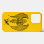Engel - Schwarz-Gelb-Design Case-Mate iPhone Hülle (Rückseite (Horizontal))