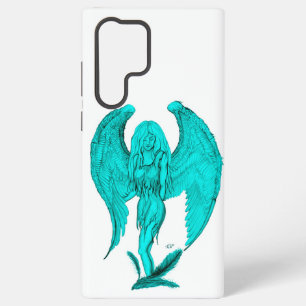 Engel, Schwarz- und Grün-Design Samsung Galaxy Hülle