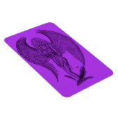 Engel - Schwarz und lila Design Magnet (Rechte Seite)