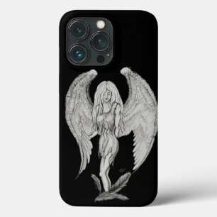 Engel - Schwarz-Weiß-Design Case-Mate iPhone Hülle