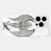 Engel - Schwarz-Weiß-Design Case-Mate iPhone Hülle (Rückseite (Horizontal))