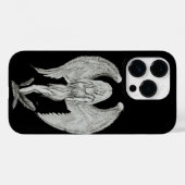 Engel - Schwarz-Weiß-Design Case-Mate iPhone Hülle (Rückseite (Horizontal))