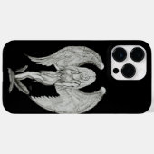 Engel - Schwarz-Weiß-Design Case-Mate iPhone Hülle (Rückseite (Horizontal))