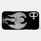 Engel - Schwarz-Weiß-Design Case-Mate iPhone Hülle (Rückseite (Horizontal))