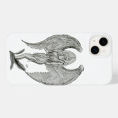 Engel - Schwarz-Weiß-Design Case-Mate iPhone Hülle (Rückseite (Horizontal))