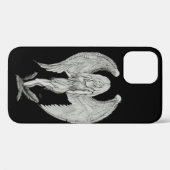 Engel - Schwarz-Weiß-Design Case-Mate iPhone Hülle (Rückseite (Horizontal))
