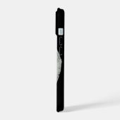 Engel - Schwarz-Weiß-Design iPhone 15 Hülle (Linke Seite)