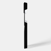 Engel - Schwarz-Weiß-Design iPhone Hülle (Linke Seite)