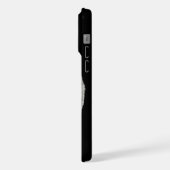 Engel - Schwarz-Weiß-Design iPhone Hülle (Linke Seite)