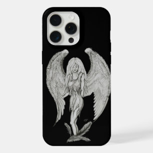 Engel - Schwarz-Weiß-Design iPhone 15 Pro Max Hülle