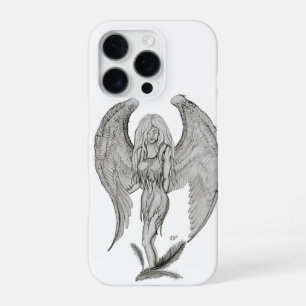 Engel - Schwarz-Weiß-Design iPhone 16 Pro Hülle