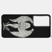 Engel - Schwarz-Weiß-Design Samsung Galaxy Hülle (Rückseite (Horizontal))