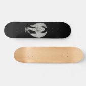 Engel - Schwarzweiß-Design Skateboard (Horizontal)