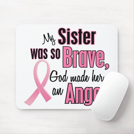 Engel SCHWESTER Brustkrebs-T - Shirts u. Kleid Mousepad (Mit Mouse)