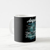 Engel sind in der Nähe, wenn Libellen erscheinen Kaffeetasse (Vorderseite Links)