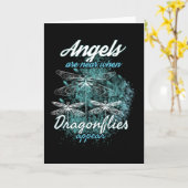 Engel sind in der Nähe, wenn Libellen erscheinen Karte (Gelbe Blume)