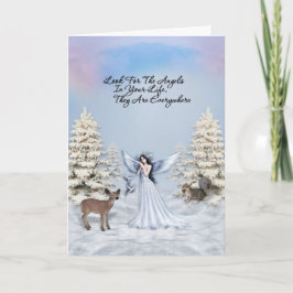 Engel sind überall Grußkarte Feiertagskarte