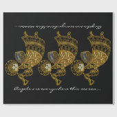 Engel sind überall in dieser Jahreszeit Geschenkpapier (Flach)