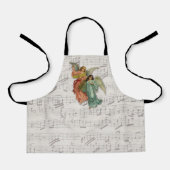 Engel singen - Viktorianisches Musikblatt Religiös Schürze (Vorderseite)