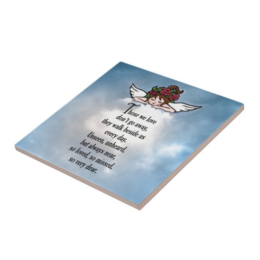 Engel "so geliebt " fliese (Seite)