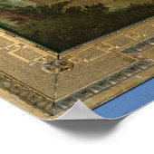 Engel spielen mit einem Vogel in einer Landschaft Poster (Ecke)