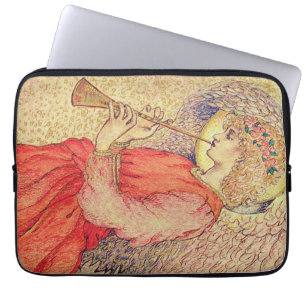Engel spielt ein Flageolett Laptopschutzhülle
