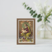 Engel St Joseph Jesus Memorare Gebets-heilige Visitenkarte (Stehend Vorderseite)