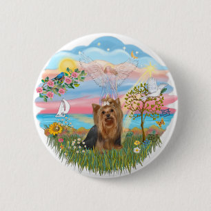 Engel Star-Yorkshire Terrier (#7) Button