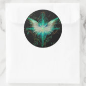 Engel-Stern Runder Aufkleber (Tasche)