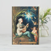 Engel, Sterne, Frauen, der Mond Weihnachten Religi (Stehend Vorderseite)