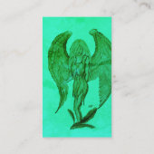 Engel , Stifterkunst im Marmor-Design Visitenkarte (Rückseite)