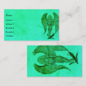 Engel , Stifterkunst im Marmor-Design Visitenkarte (Vorne/Hinten)