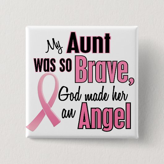 Engel TANTE Brustkrebs-T - Shirts u. Kleid Button (Vorderseite)