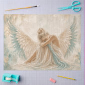 Engel Teal Pearl Seidenpapier (Basteln)