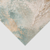 Engel Teal Pearl Seidenpapier (Ausschnitt)