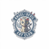 Engel Teufel Katze Katze Mama Geschenk Idee - Enge Aufkleber (Vorderseite)