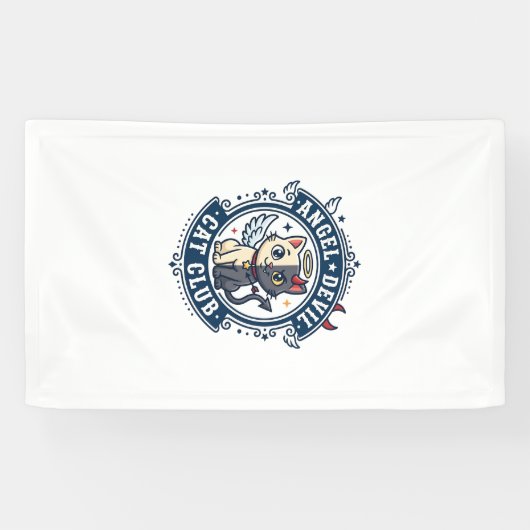 Engel Teufel Katze Katze Mama Geschenk Idee - Enge Banner (Horizontal)
