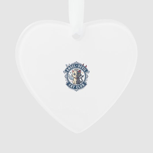 Engel Teufel Katze Katze Mama Geschenk Idee - Enge Ornament (Vorderseite)