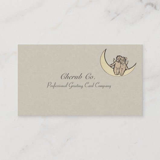 Engel-Themed Vintage Geschäfts-Karten Visitenkarte (Vorderseite)