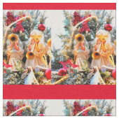 Engel Thunder_Cove der frohen Weihnachten Stoff (Nahaufnahme)