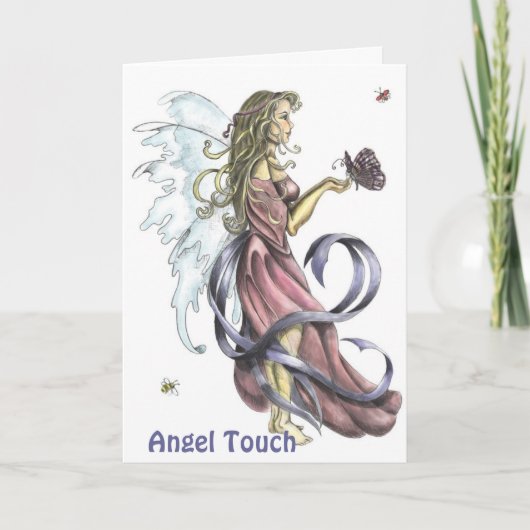 Engel Touch! Freundschaftskarte Karte (Vorderseite)
