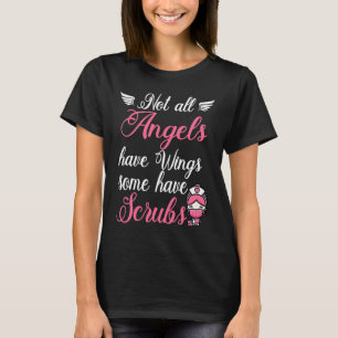 Engel tragen OP-Kleidung Pflege RN Krankenschweste T-Shirt