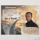 Engel Trauerfeier Programm Flyer (Vorne)