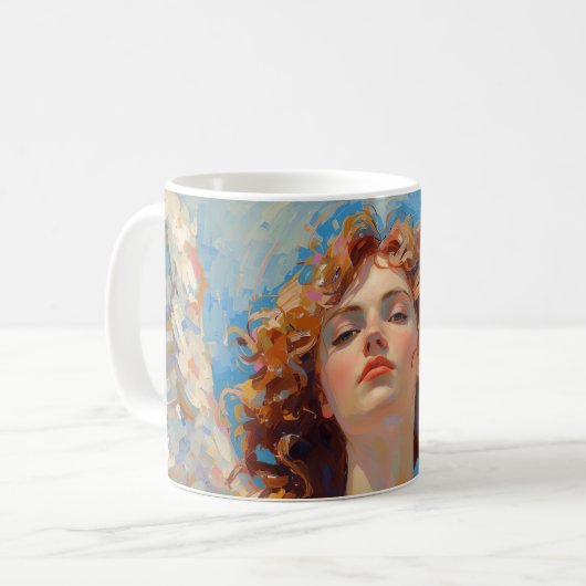 Engel-Traum Kaffeetasse (Vorderseite Links)