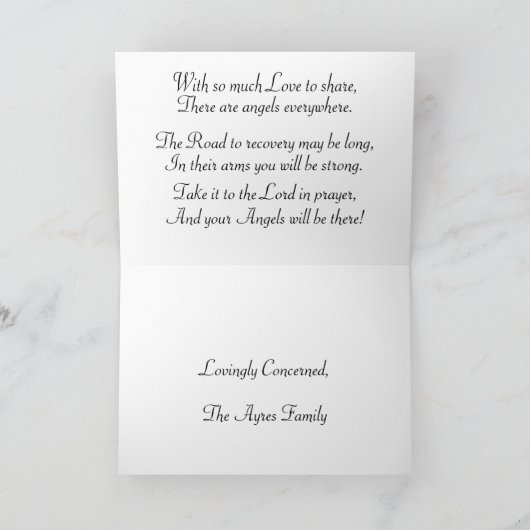 Engel Überall! Karte (Innenseite)