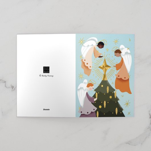 Engel um den Weihnachtsbaum (Äußere Ablage)