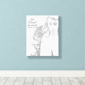 Engel, um über Ihnen zu sehen, blk was Sketch Lein Leinwanddruck (Insitu (Holzboden))