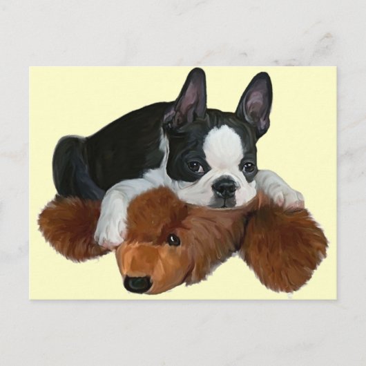 Engel und Bär Postkarte (Vorderseite)